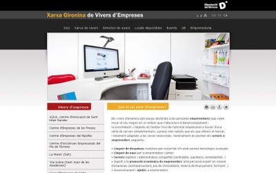 Nova web de la Xarxa de Vivers d’Empreses de Girona