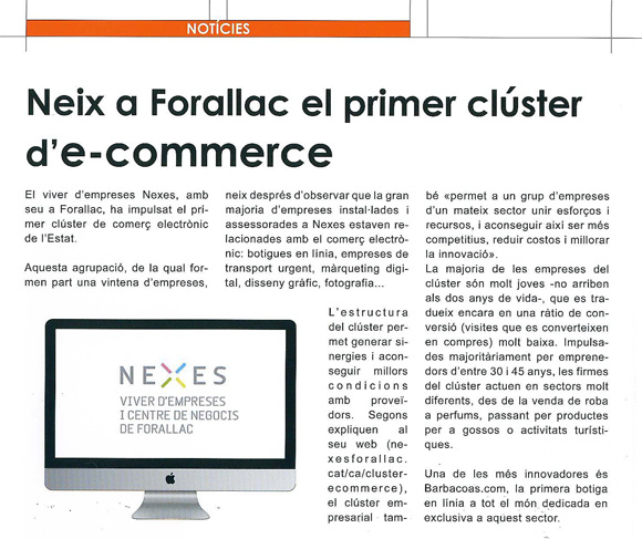 Noticia del Cluster en Empresarial Girona