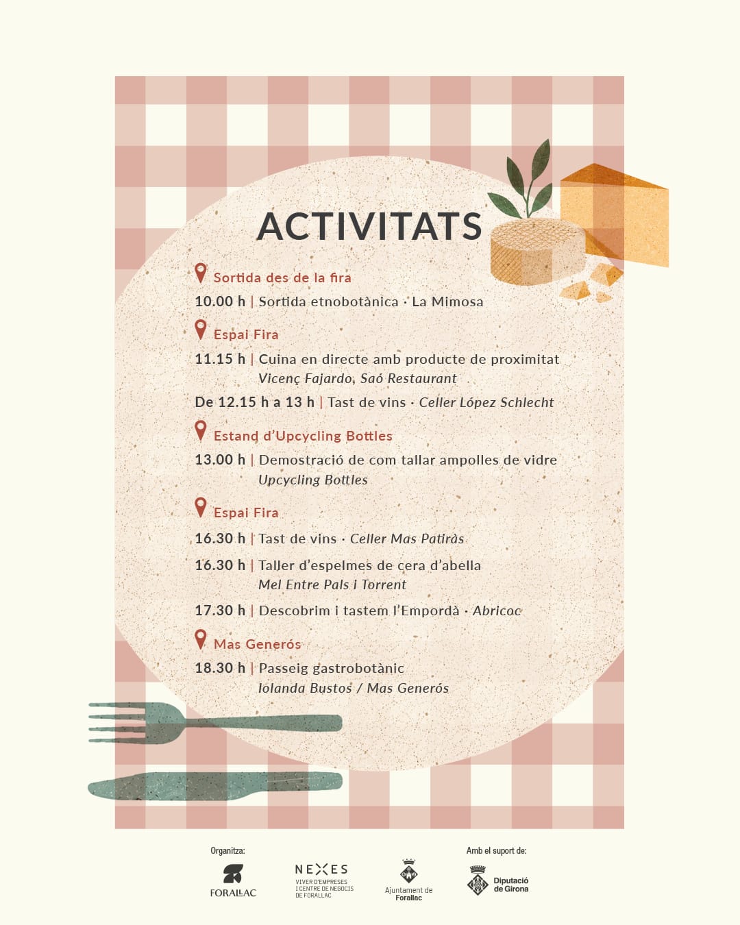 Activitats Forallac Origen a Taula